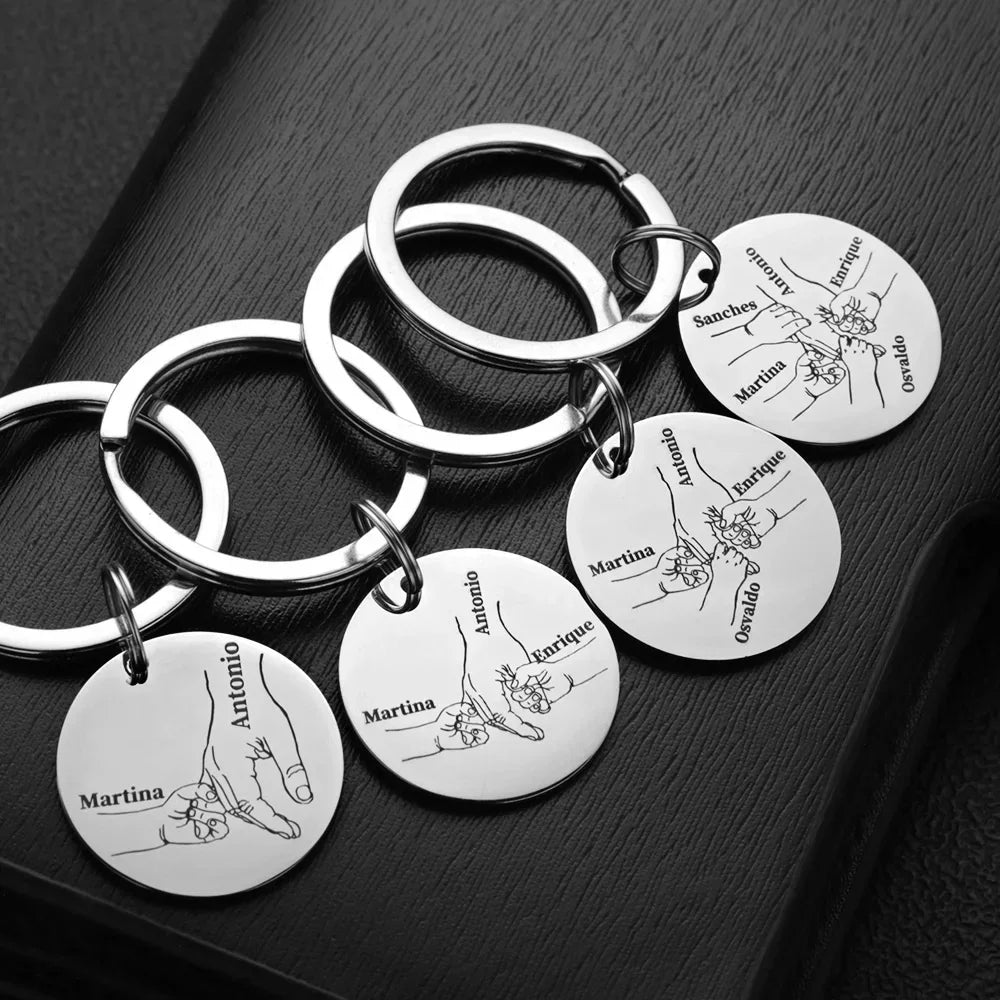 Personalized Name Keychain for Car Pendant Love Gifts