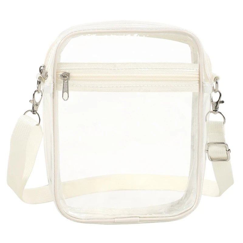 Women Bag Clear Shoulder Bag PVC Crossbody Bag Festival Bag Fashion Bag Stadium Approve Storage Bag