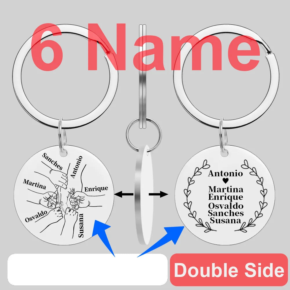 Personalized Name Keychain for Car Pendant Love Gifts