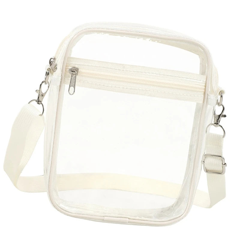 Women Bag Clear Shoulder Bag PVC Crossbody Bag Festival Bag Fashion Bag Stadium Approve Storage Bag