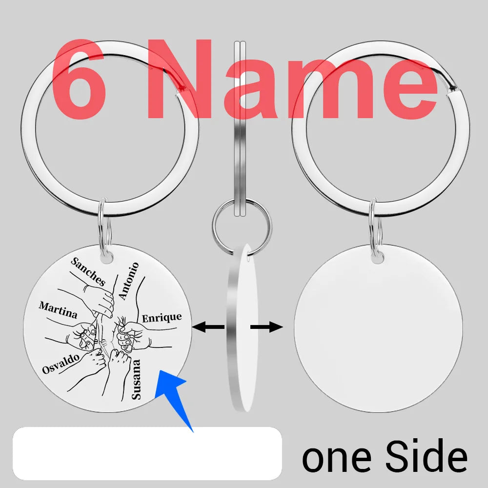 Personalized Name Keychain for Car Pendant Love Gifts