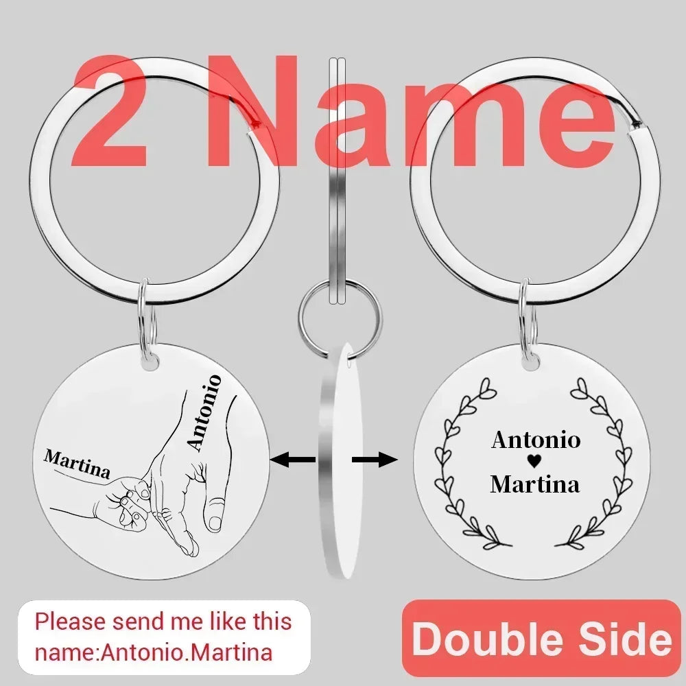 Personalized Name Keychain for Car Pendant Love Gifts